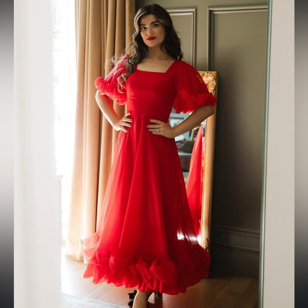 Ivy City Co Red Maxi Dress